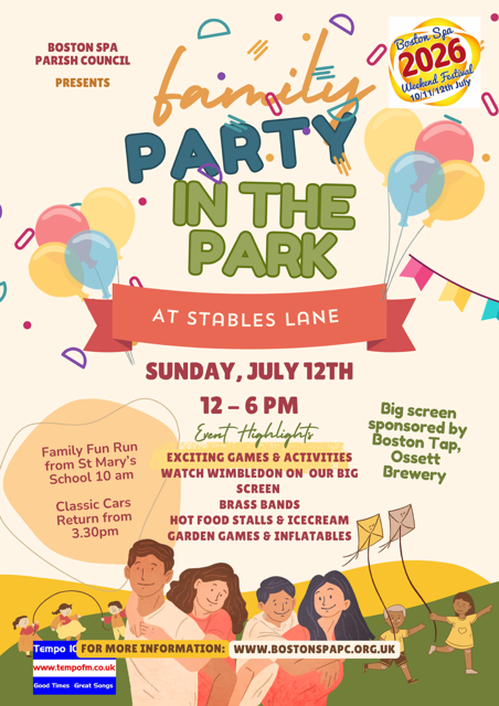 Boston Spa Party in the Park 2026
