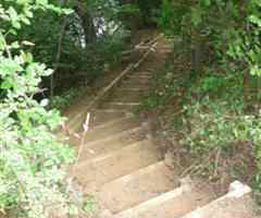 new steps looking down from the top