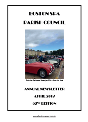 Boston Spa PC Annual Newsletter Front Cover 2017